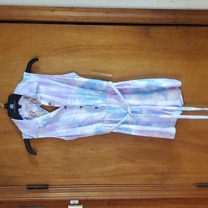 NWT NOBO Tie-dye and lace sleeveless Romper.